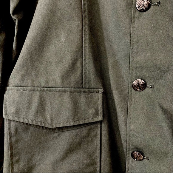 Volcom Men's Black Military Style Officers Jacket With Anchor Buttons Size Large - Picture 7 of 16